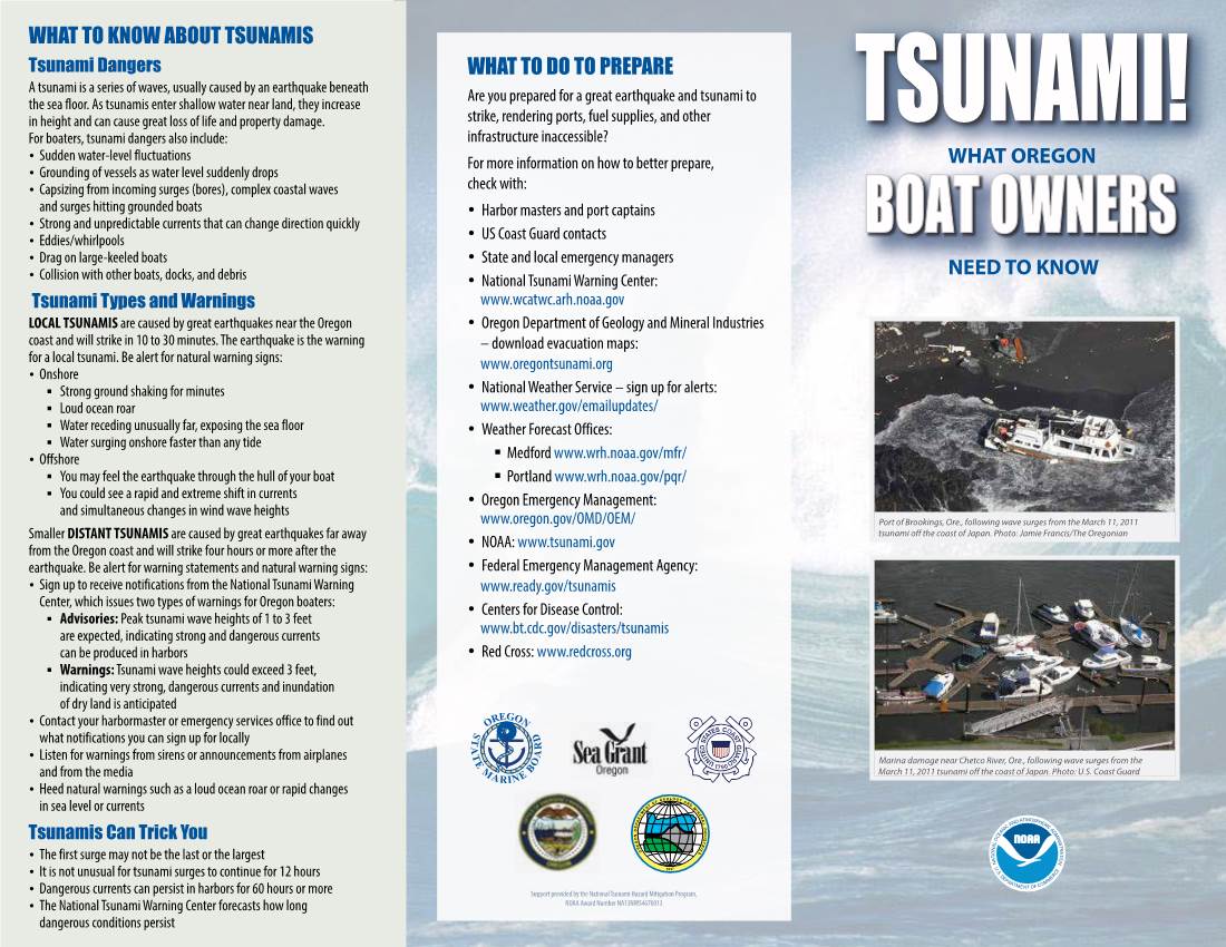 Tsunami! What Oregon Boat Owners Need to Know