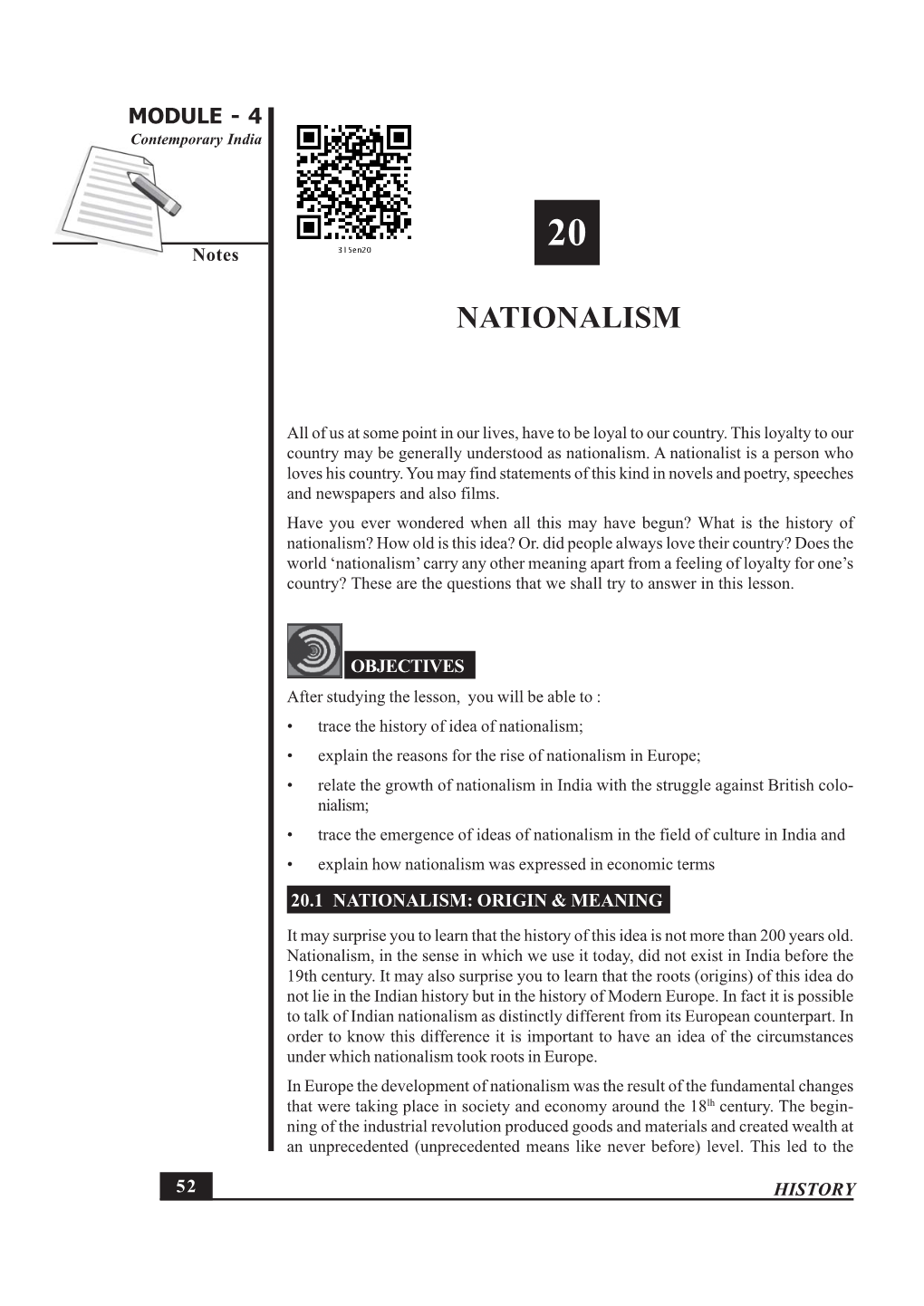 20. Nationalism