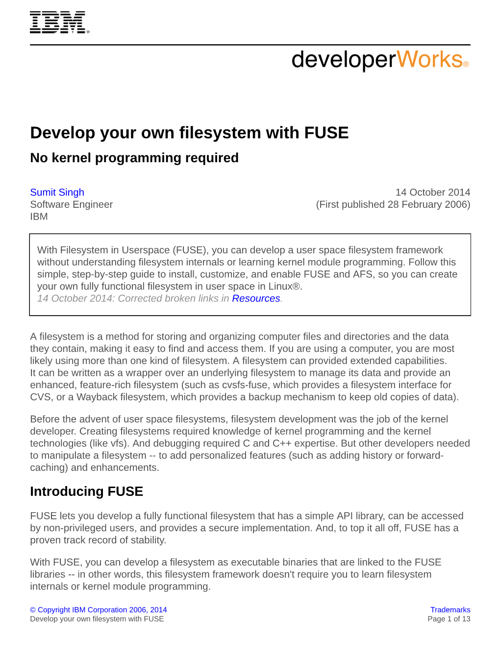 Develop Your Own Filesystem with FUSE No Kernel Programming Required