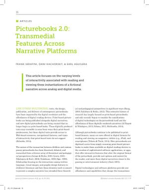 Picturebooks 2.0: Transmedial Features Across Narrative Platforms