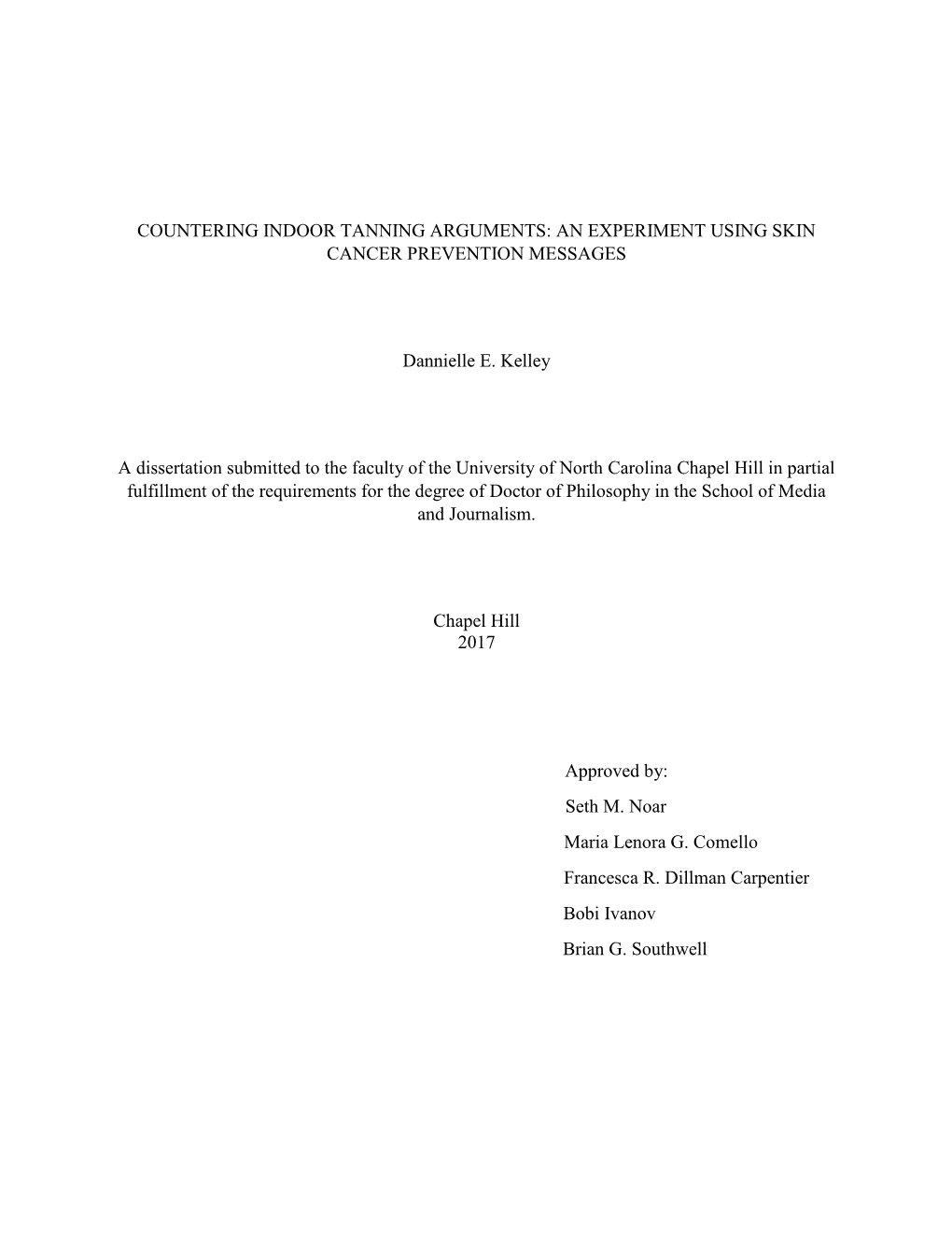 Countering Indoor Tanning Arguments: an Experiment Using Skin Cancer Prevention Messages