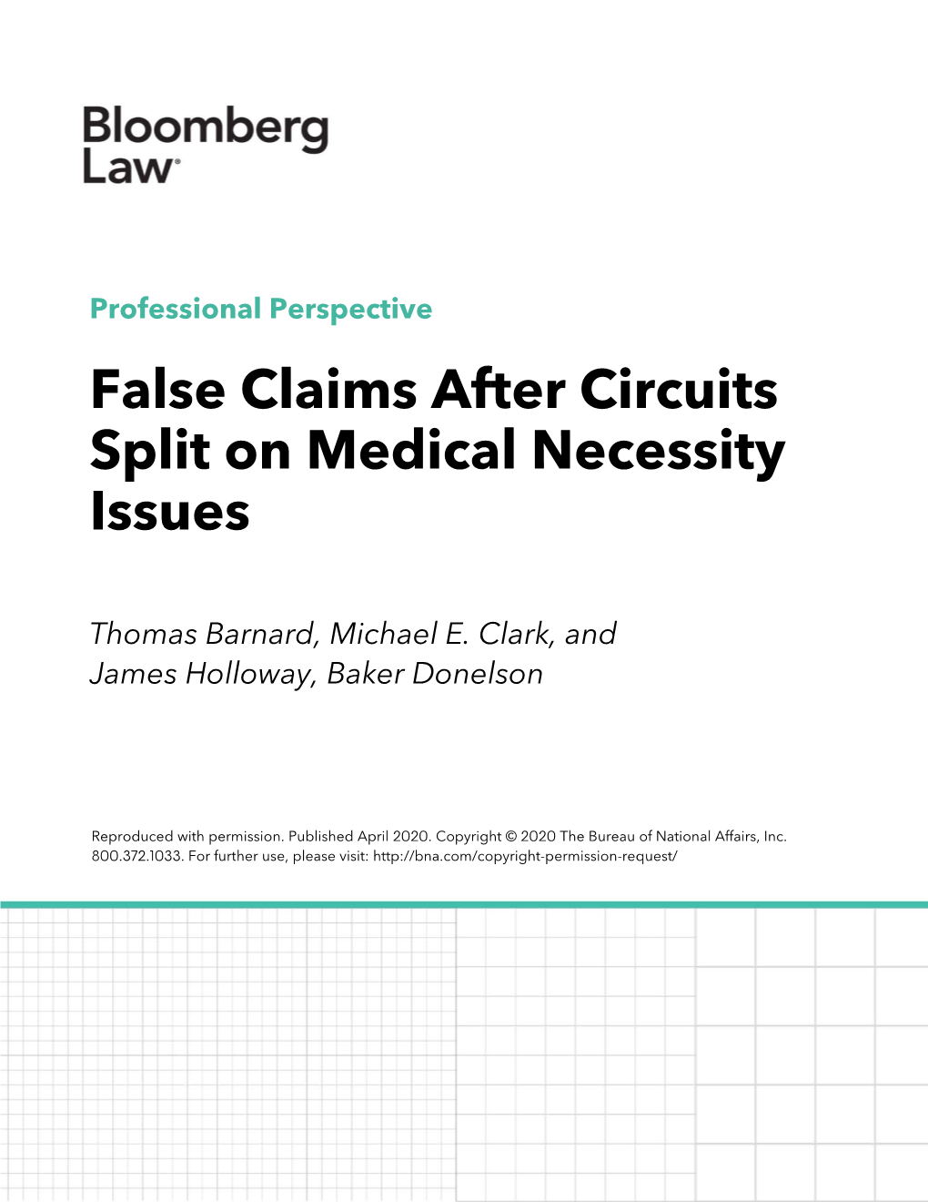 False Claims After Circuits Split on Medical Necessity Issues
