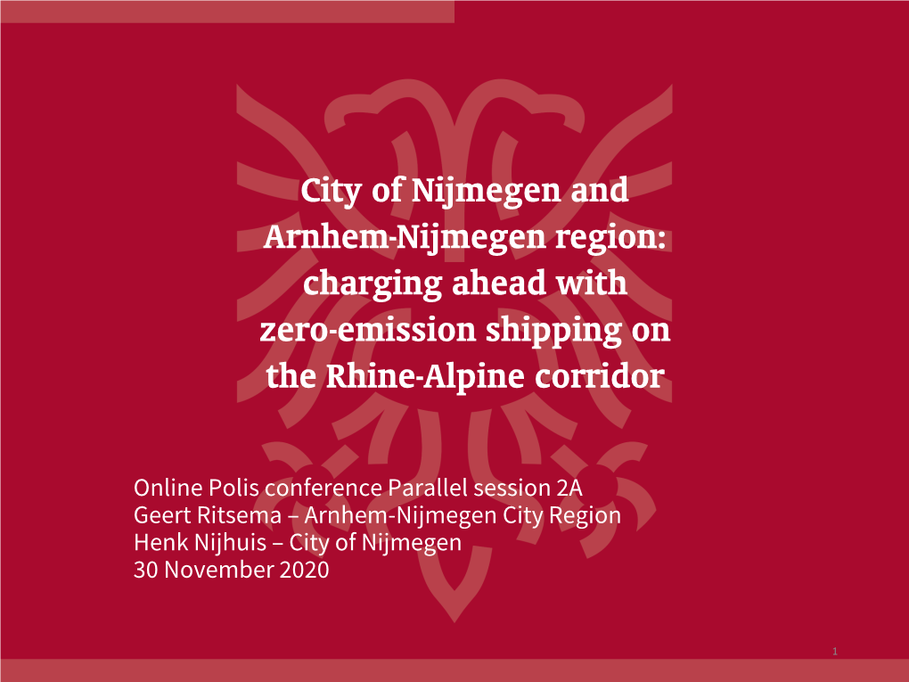 Charging Ahead with Zero-Emission Shipping on the Rhine-Alpine Corridor