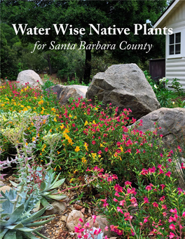 Water Wise Native Plants for Santa Barbara County Water Wise Native Plants for Santa Barbara County