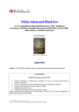 White Adam and Black Eve