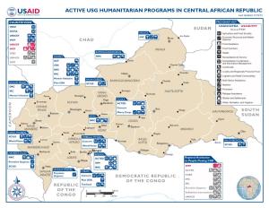 ACTIVE USG HUMANITARIAN PROGRAMS in CENTRAL AFRICAN REPUBLIC Last Updated 11/19/15