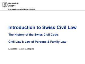 Civil Law I: Law of Persons & Family Law
