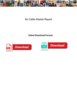 Nc Cattle Market Report