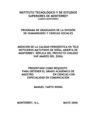 Instituto Tecnológico Y De Estudios Superiores De Monterrey Campus Monterrey