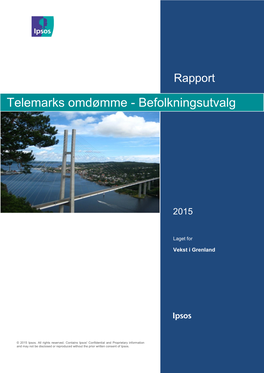 Telemarks Omdømme - Befolkningsutvalg