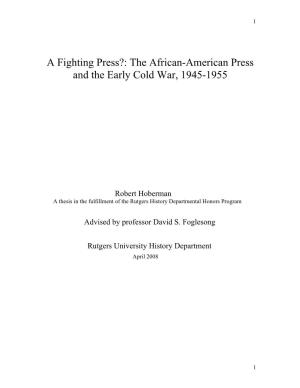 The African-American Press and Early Cold War