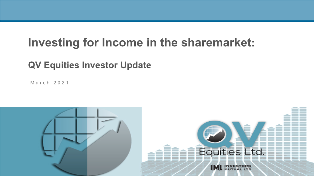 Investing for Income in the Sharemarket