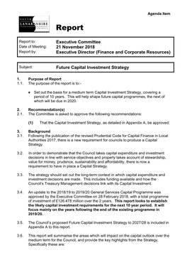 Long Term Capital Strategy