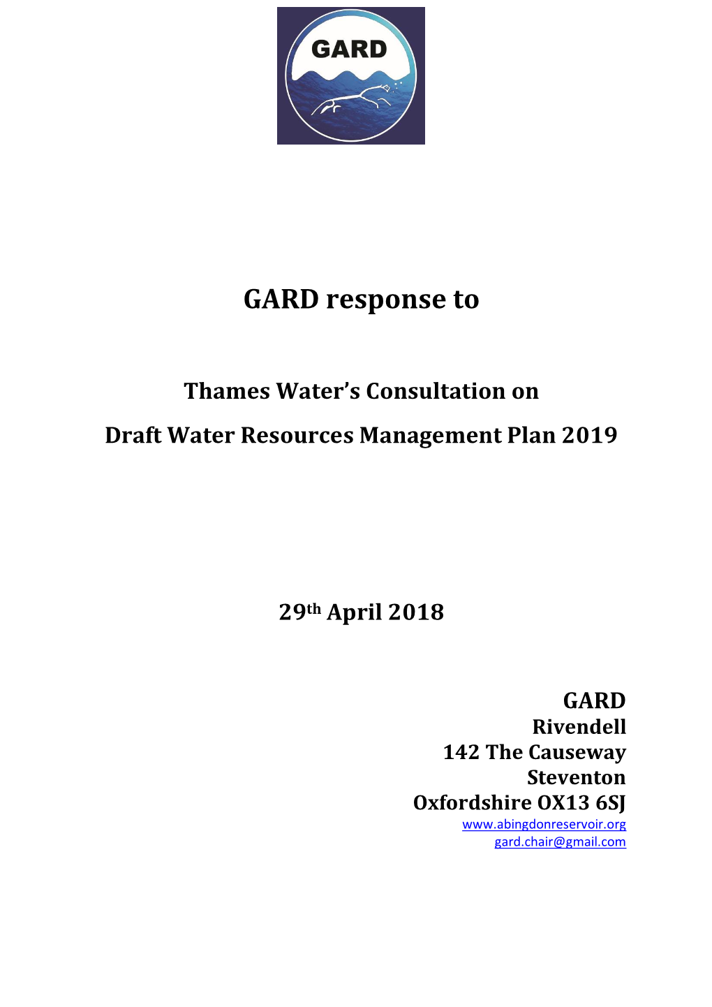 GARD Response To