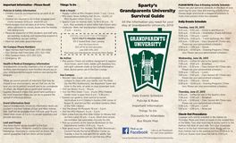 Sparty's Grandparents University Survival Guide