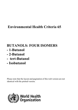 Tert-Butanol - Isobutanol