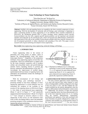Gene Technology in Tissue Engineering