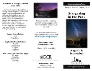 August and September Star Guide