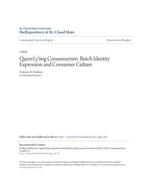 Butch Identity Expression and Consumer Culture Kathleen M