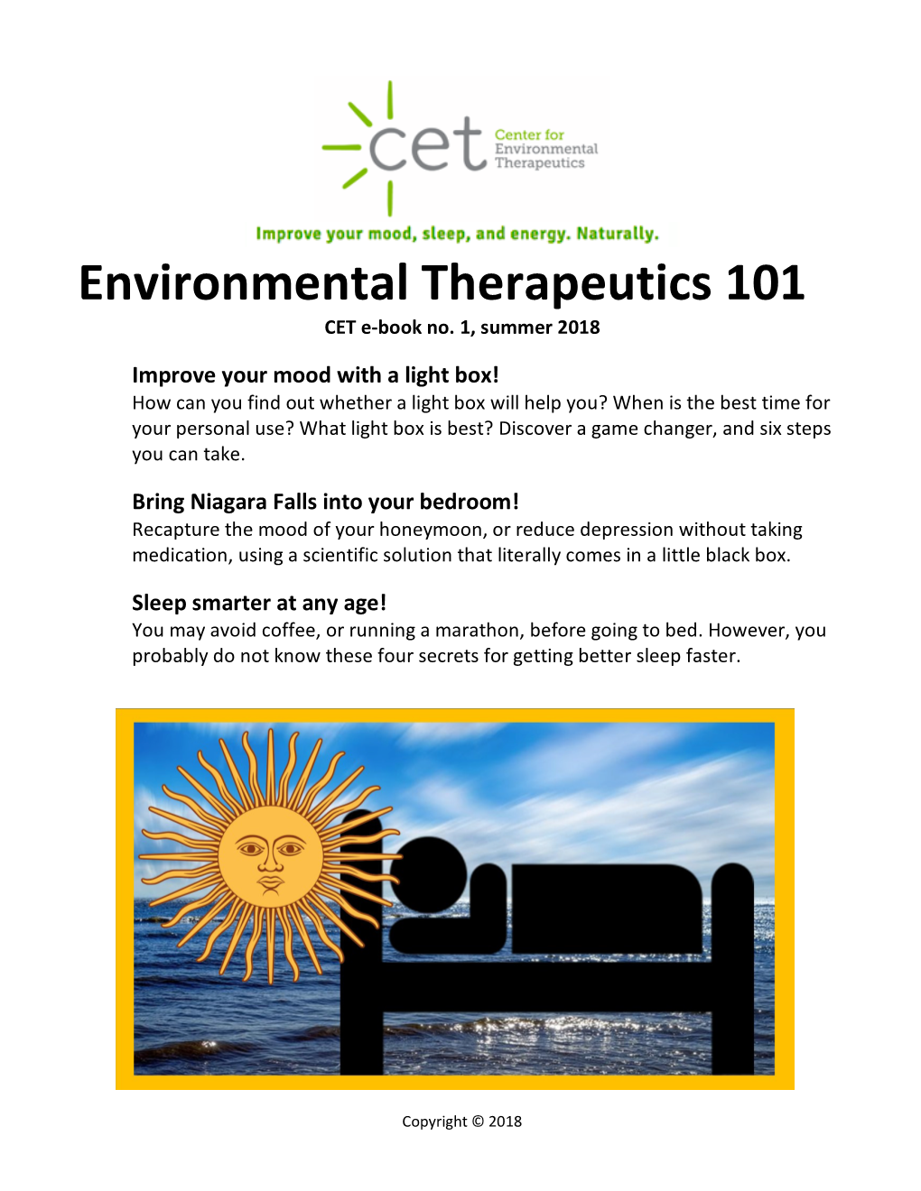 Environmental Therapeutics 101 CET E-Book No