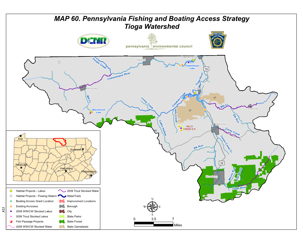 £¤15 £¤6 £¤15 £¤15 MAP 60. Pennsylvania Fishing and Boating