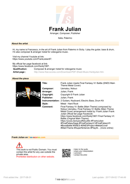 Frank Julian Meets Final Fantasy VI