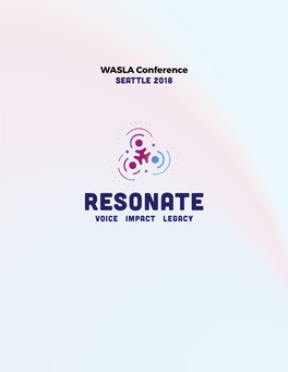 WASLA Conference SEATTLE 2018 PLATINUM CONFERENCE SPONSOR