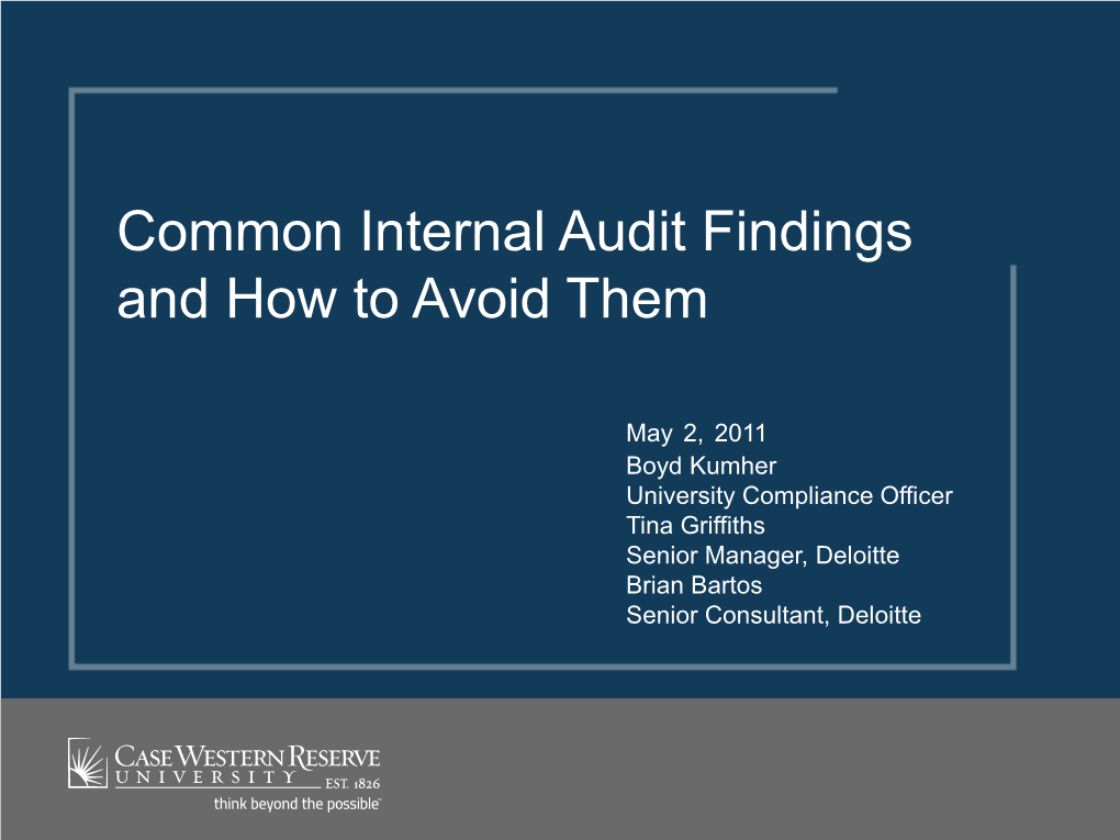 Common Internal Audit Findings and How to Avoid Them