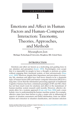 Emotions and Affect in Human Factors and Human–Computer Interaction