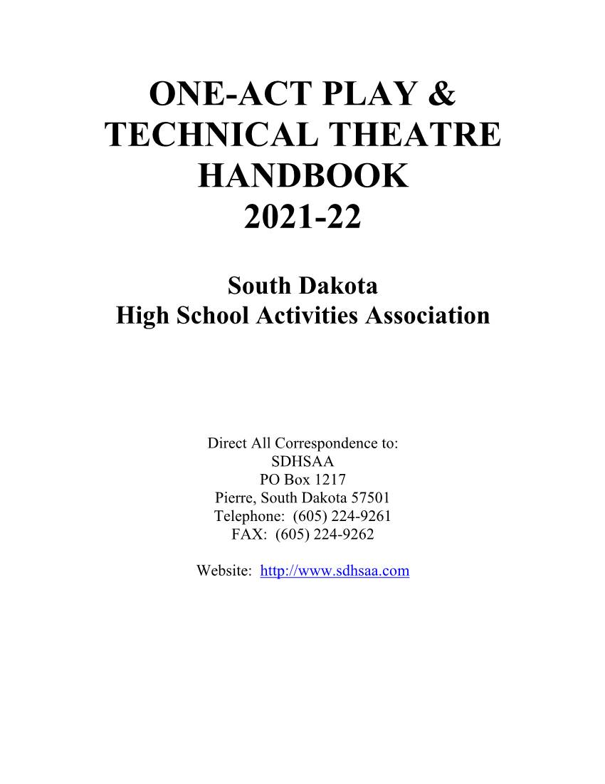 One-Act Play & Technical Theatre