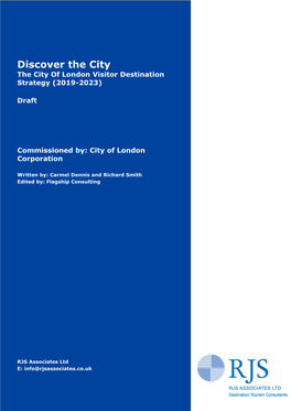 Discover the City the City of London Visitor Destination Strategy (2019-2023)