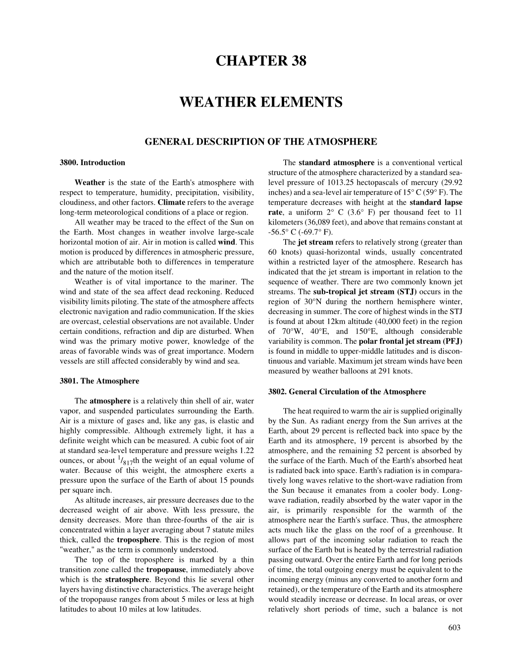 Chapter 38 Weather Elements