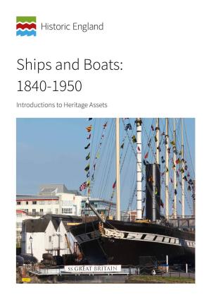 Introductions to Heritage Assets: Ships and Boats: 1840 to 1950