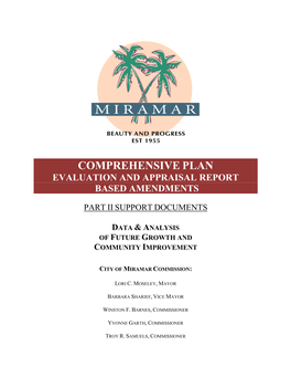 Comprehensive Plan Evaluation and Appraisal Report Based Amendments