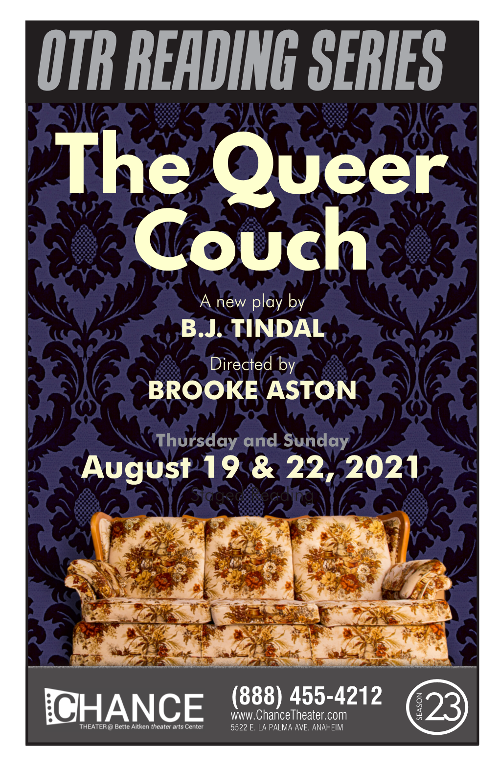 OTR READING SERIES the Queer Couch a New Play by B.J