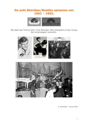 De Acht Sheridan/Beatles Opnames Van 1961 – 1962