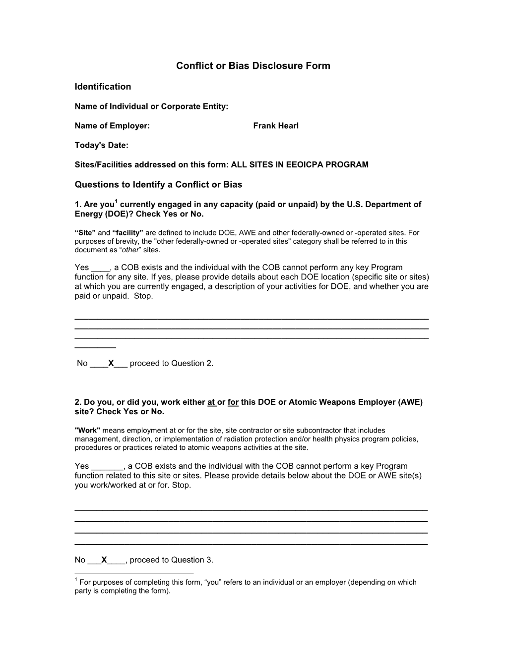 Non-Conflicted COB Disclosure Form Pdf Icon[54 KB (12 Pages)]