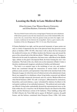 10 Locating the Body in Late Medieval Reval