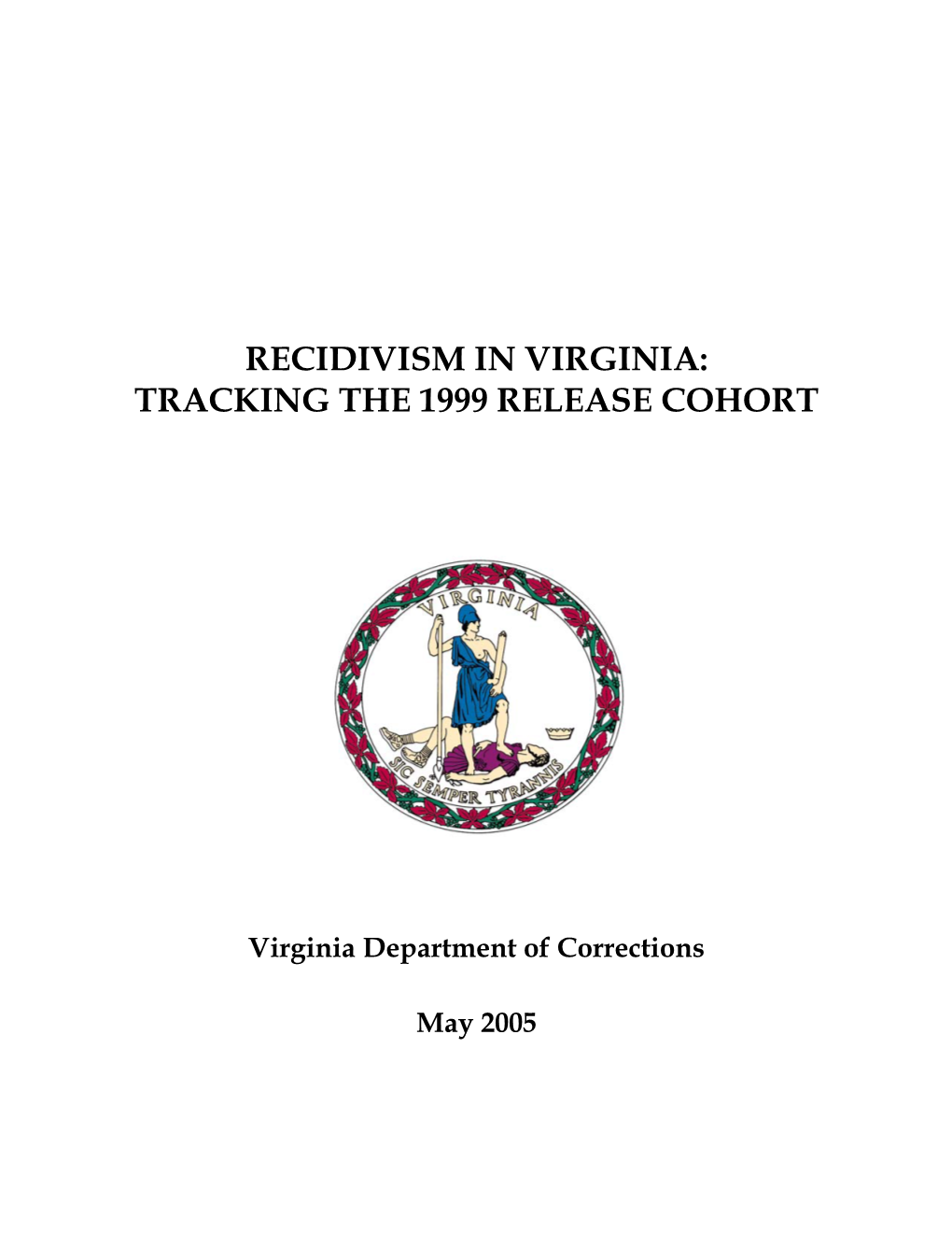 Virginia Recidivism Study