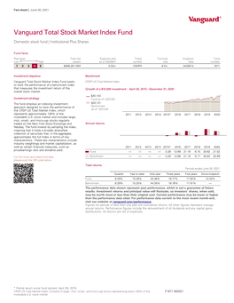 Vanguard Total Stock Market Index Fund