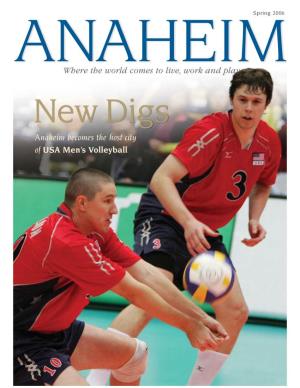 Anaheim Becomes the Host City of USA Men's Volleyball