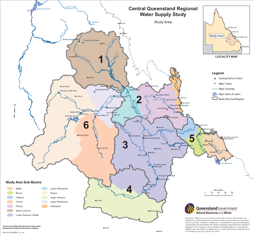 Central Queensland Regional Water Supply Study Area