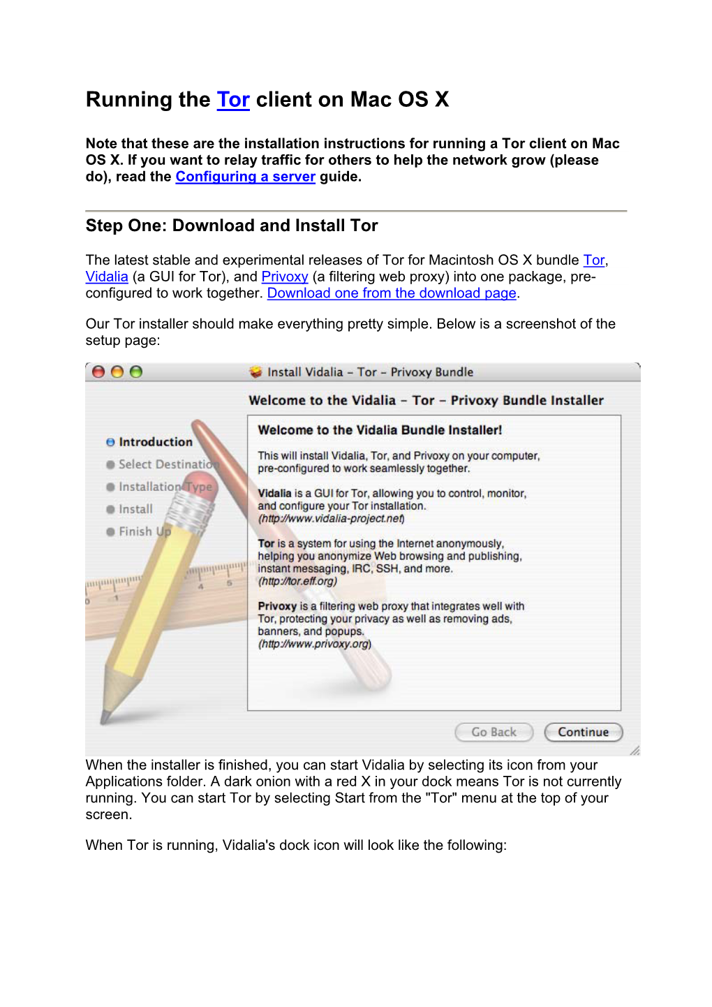 Running the Tor Client on Mac OS X