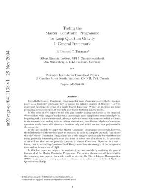 Testing the Master Constraint Programme for Loop Quantum Gravity II
