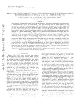 The Role of Fast Magnetic Reconnection on the Radio and Gamma-Ray Emission from the Nuclear Regions of Microquasars and Low Luminosity Agns