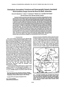 Hemispheric Atmospheric Variations and Oceanographic Impacts