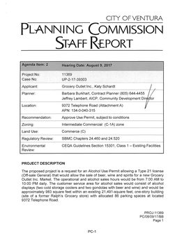 Planning Commission Staff Report