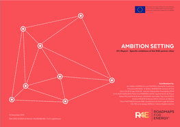 AMBITION SETTING D1.1 Report - Specific Ambitions of the R4E Partner Cities