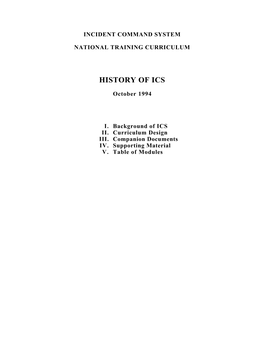 History of Ics