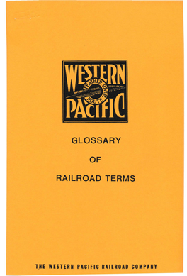 Glossary Railroad Terms
